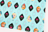 Disney Frozen Elsa Anna Fabric printed in Korea by the Half Yard