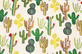 Cactus patterned Fabric printed in Korea by the Half Yard DTP(Digital Textile Printing) Method