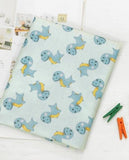 かわいい恐竜柄の生地、かわいい、子供用、裁縫、韓国製キルト、半ヤード単位