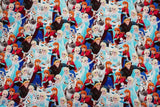Disney Frozen Elsa Anna Olaf Kristoff Sven Fabric printed in Korea by the Half Yard