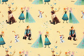 Disney Frozen Elsa Anna Olaf Kristoff Sven Antibiosis Fabric printed in Korea by the Half Yard