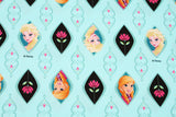 Disney Frozen Elsa Anna Fabric printed in Korea by the Half Yard