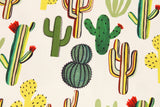 Cactus patterned Fabric printed in Korea by the Half Yard DTP(Digital Textile Printing) Method