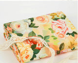 ローズガーデンの花柄生地、韓国製花柄生地(半ヤード単位)