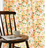 ローズガーデンの花柄生地、韓国製花柄生地(半ヤード単位)