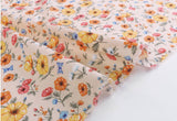 Adonis Flower patterned Fabric made in Korea by the Half Yard