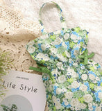 白いバラの花柄生地、韓国製花柄生地(半ヤード単位)