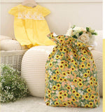 Sunflower Floral patterned Fabric, Flowers Fabric made in Korea by the Half Yard