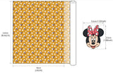Disney Minnie Mouse Face Cotton Antibiosis Fabric printed in Korea by the Half Yard