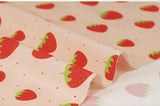 韓国製のイチゴ柄生地(半ヤード単位)