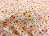 Adonis Flower patterned Fabric made in Korea by the Half Yard