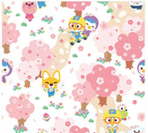Penguin Pororo, Crong, Eddy, Loopy, Petty Korean Anime Character Fabric made in Korea by the Half Yard