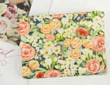 Rose Floral patterned Fabric, Flowers Fabric made in Korea by the Half Yard