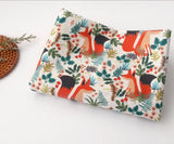 Forest Fox Patterned Fabric made in Korea by Half Yard