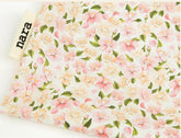 Azalea Flower patterned Fabric, Floral Fabric made in Korea by the Half Yard