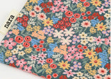 Wild Flower patterned Fabric, Floral Fabric made in Korea by the Half Yard