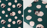 Disney Mickey Mouse Face Cotton Antibiosis Fabric printed in Korea by the Half Yard