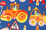Construction Workers Heavy Equipment Tools Fabric by dear Stellar Fabrics by the Half Yard
