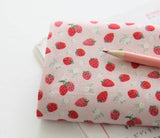 Strawberry patterned Fabric made in Korea by the Half Yard