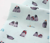 Cute Penguin Fabric printed in Korea by the Half Yard
