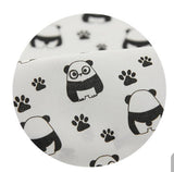 韓国製のかわいいパンダ柄生地(半ヤードデジタルテキスタイルプリント)