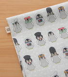 ハーフヤードの韓国製かわいいペンギン生地