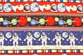 Astronauts Planets Universe Space Fabric by the Half Yard