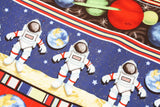 Astronauts Planets Universe Space Fabric by the Half Yard