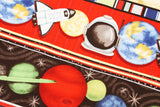 Astronauts Planets Universe Space Fabric by the Half Yard