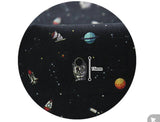 Universe Space Man planet Patterned Fabric made in Korea by the Half Yard