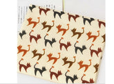 Ribbon Cat Kitten Patterned Fabric made in Korea by the Half Yard