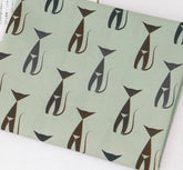 Cat in Cat Kitten Patterned Fabric made in Korea by Half Yard