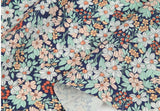 Wild Flower patterned Fabric, Floral Fabric made in Korea by the Half Yard