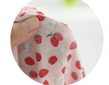 Strawberry patterned Fabric made in Korea by the Half Yard