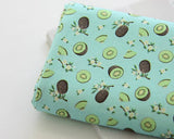 ハーフヤードデジタルテキスタイルプリント法で韓国で作られたキウイ柄の生地