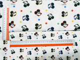 Disney Mickey Mouse Face Cotton Antibiosis Fabric printed in Korea by the Half Yard