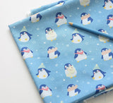 Cute Penguin Fabric made in Korea by Half Yard