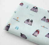Cute Penguin Fabric printed in Korea by the Half Yard