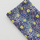 Leopard Flowers Patterned Fabric made in Korea by the Half Yard
