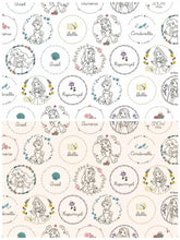 迪士尼公主灰姑娘貝兒長髮公主茉莉花布料由 Half Yard 在韓國印製