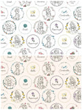 Disney Princess Cinderella Belle Rapunzel Jasmine Fabric printed in Korea by the Half Yard