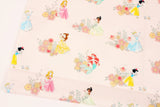 Disney Princess Snow White Cinderella Tiana Belle Aurora Ariel Fabric printed in Korea by the Half Yard