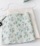 Tropical fabric, Palm Tree patterned Fabric made in Korea by the Half Yard
