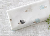 Hedgehog patterned Fabric made in Korea by Half Yard Digital Textile Printing
