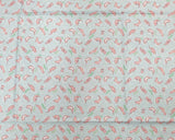 韓国製の泳ぐカワウソ柄生地(半ヤード単位)