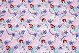 Disney Princess Mermaid Ariel Fabric printed in Korea by the Half Yard