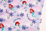 Disney Princess Mermaid Ariel Fabric printed in Korea by the Half Yard