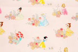 Disney Princess Snow White Cinderella Tiana Belle Aurora Ariel Fabric printed in Korea by the Half Yard