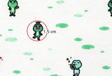 Frog Duckweed patterned Fabric made in Korea by Half Yard Digital Textile Printing