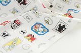 Disney Mickey Minnie Mouse Donald Duck Daisy Pluto Cotton Fabric printed in Korea by the Half Yard